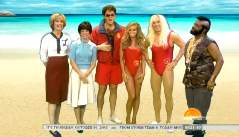 Illustration for article titled Here's Matt Lauer Dressed as a Baywatch Babe